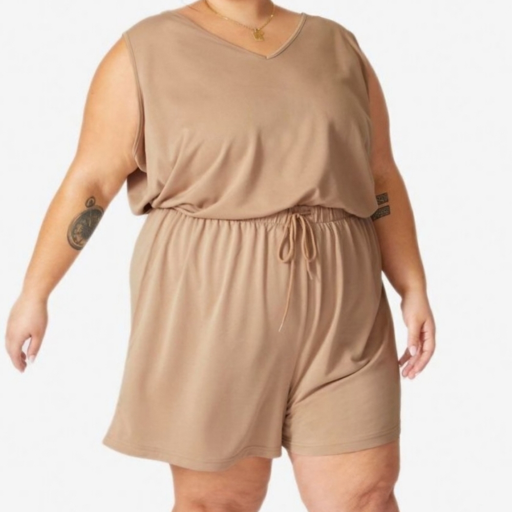 NYDJ French Terry Lounge Set - Tank And Shorts - Picture 10 of 10
